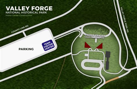 valley forge visitor center map.